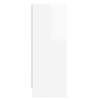 vidaXL Sideboard High Gloss White 91x28x75 cm Engineered Wood