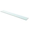 vidaXL Shelves 2 pcs Panel Glass Clear 110x15 cm