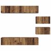 vidaXL TV Cabinet Set Wall-mounted 6 pcs Old Wood Engineered Wood