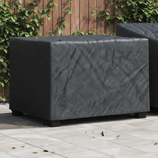 vidaXL Furniture Cover Plain Black 110 x 84 x 70 cm 210D Oxford Fabric