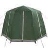 vidaXL Cabin Tent with Roof Green and White 320 x 320 x 203 cm