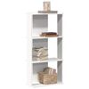 vidaXL Bookcase 3-Tier White 60x30x120 cm Engineered Wood