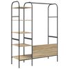 vidaXL Clothes Rack with Shelf Brown 120 x 44 x 160 cm Engineered Wood