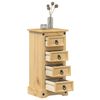 vidaXL Bedside Cabinet Corona 35x32.5x74 cm Solid Wood Pine