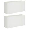 vidaXL Garden Planter 2 pcs White 100 x 30 x 50 cm Cold-rolled Steel