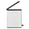 Curver Slim Pedal Bin Deco 25L Silver