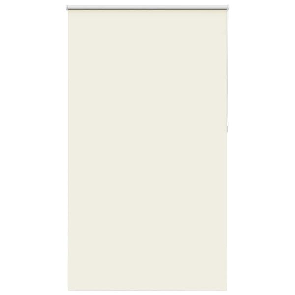 vidaXL Roller Blind Blackout Off White 130x210 cm Fabric Width 126.6 cm Polyester