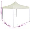 vidaXL Party Tent Folding Cream 200 x 200 x 315 cm Oxford Fabric