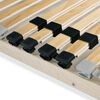 vidaXL Slatted Bed Base without Mattress with 28 Slats 7 Zones 100x200 cm