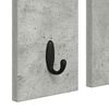 vidaXL Wall-Mounted Coat Rack with Shelf Concrete grey 85 x 10 x 45 cm