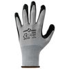 vidaXL Work Gloves 24 pcs Grey and Black 8 / M Polyester