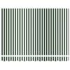 vidaXL Retractable Awning Green and White 300 x 250 cm