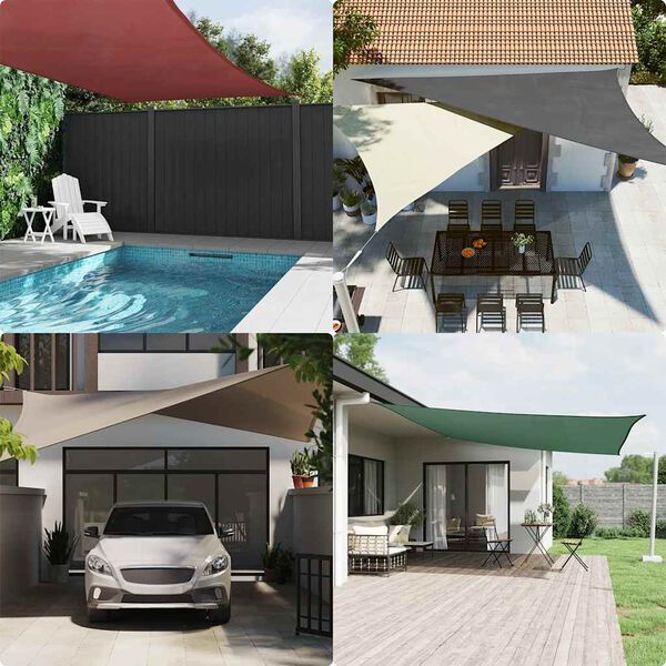 vidaXL Sunshade Sail Oxford Fabric Rectangular 2x5 m Anthracite