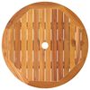 vidaXL Folding Garden Table Ø60x75 cm Solid Eucalyptus Wood