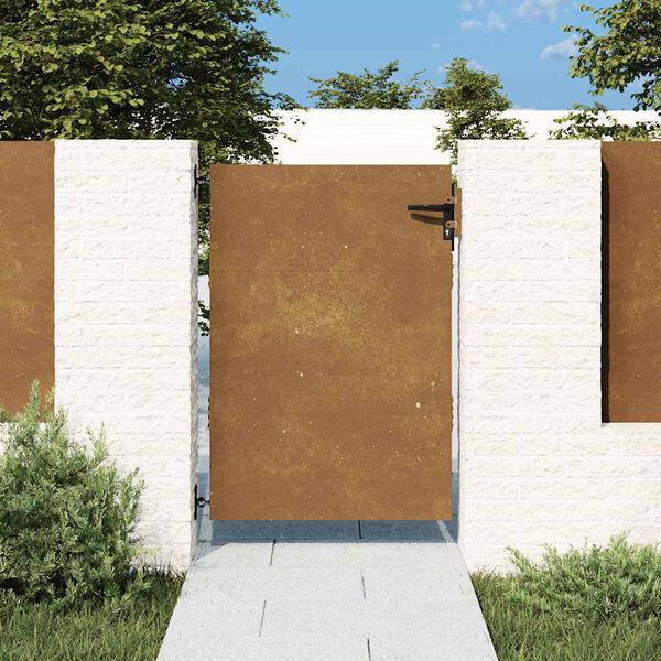 vidaXL Garden Gate 85x125 cm Corten Steel