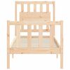vidaXL Bed Frame without Mattress Small Single Solid Wood Pine