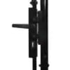 vidaXL Fence Gate Double Door with Spike Top Steel 299.5x174.5 cm Black