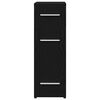 vidaXL Apothecary Cabinet Black oak 20 x 45.5 x 60 cm Engineered Wood