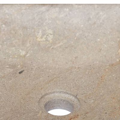 vidaXL Sink Grey 40x40x10 cm Marble