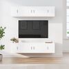 vidaXL 6 Piece TV Cabinet Set White Engineered Wood
