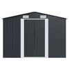 vidaXL Garden Shed 257x489x181 cm Metal Anthracite