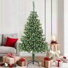 vidaXL Christmas Tree with 300 LEDs with Stand Green 180 cm PVC