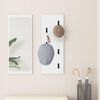 vidaXL Wall-Mounted Coat Rack White 30 x 1.5 x 80 cm Engineered wood