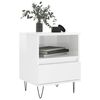 vidaXL Bedside Cabinets 2 pcs High Gloss White 40x35x50 cm Engineered Wood