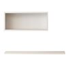 Homemania Wall Shelf Set Felicita 45x18x30 cm White