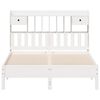 vidaXL Bookcase Bed without Mattress White 160x200 cm Solid Wood Pine