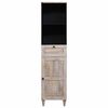 vidaXL Bathroom Cabinet White 38 x 33 x 160 cm Engineered Wood