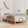 vidaXL Bed Frame with Carry Handles Brown Solid pine wood
