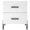 vidaXL Bedside Cabinet White 40x35x47.5 cm Engineered Wood