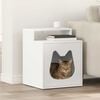 vidaXL Cat House White 42.5 x 40 x 52.5 cm Engineered Wood