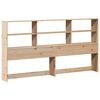 vidaXL Bookcase Bed without Mattress 200x200cm Solid Wood Pine