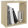 vidaXL Wall Cube Shelves 4 pcs Sonoma Oak 26x15x26 cm