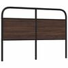 vidaXL Replace Headboard Brown Oak 140 cm Steel and Engineered Wood