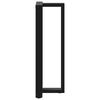 vidaXL Bar Table Legs T-Shaped 2 pcs Black 50x35x(110-111) cm Steel