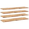 vidaXL Floating Shelves 4 pcs 120x40x2 cm Oil Finished Solid Wood Acacia