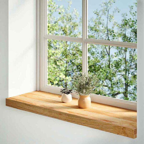 vidaXL Window Sills 2 pcs&nbsp;Light Brown 80x25x2 cm Solid Wood Oak