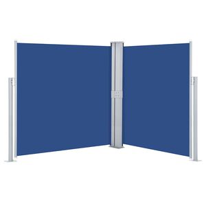 vidaXL Side Awning | Blue | Polyester with PU coating | 140x600 cm