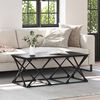 vidaXL Coffee Table Black Oak 100 x 49 x 40 cm Engineered Wood