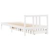 vidaXL Bed Frame without Mattress White 90x200 cm Solid Wood Pine