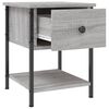 vidaXL Bedside Tables 2 pcs Grey Sonoma 34x35.5x45 cm Engineered Wood