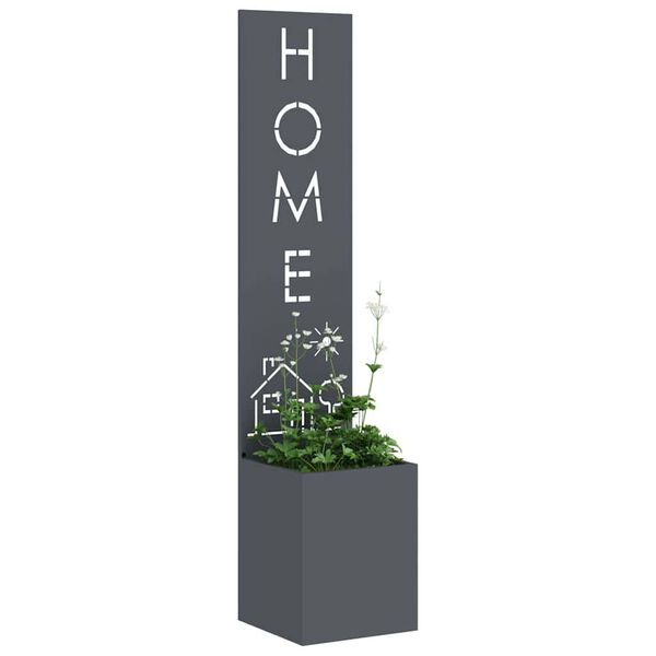 vidaXL Garden Privacy Screen Anthracite 32 x 140 cm Cold-rolled steel