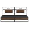 vidaXL Bed Frame without Mattress Brown Oak 160x200 cm Engineered Wood