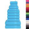 vidaXL 12 Piece Towel Set "FROGN" Turquoise 360 gsm
