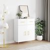 vidaXL Sideboard High Gloss White 69.5x34x90 cm Engineered Wood