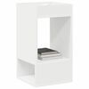 vidaXL End Table 2 pcs White 30 x 30 x 56 cm Engineered Wood