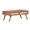 vidaXL Coffee Table 100x60x40 cm Solid Mango Wood